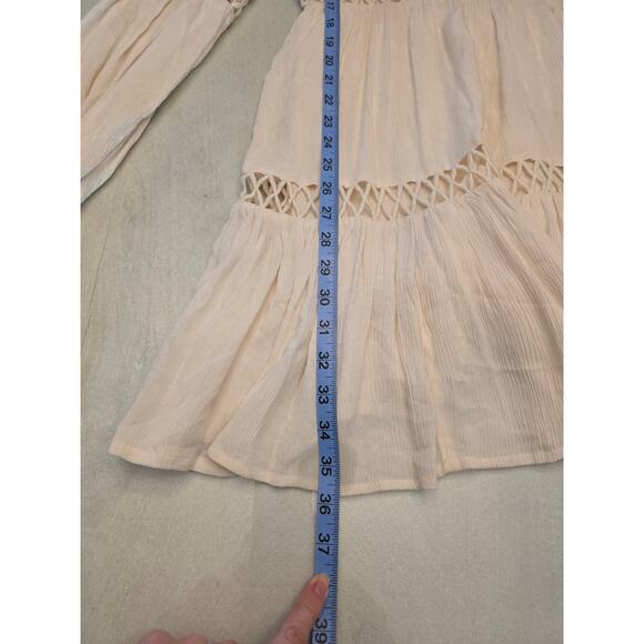 Shyanne Women's Embroidered Lace Peasant Dress Medium Western Cowgirl Festival - Picture 11 of 11